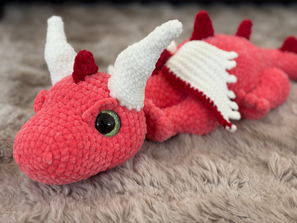 Drache „Knut“ - lachsrot